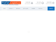 Tablet Screenshot of preferlogistics.com